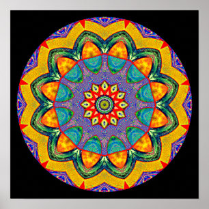 Póster "Mandala Quilt" Crystal Mandala