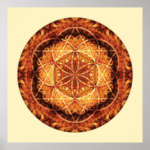 Poster Mandala sagrado 3 da geometria