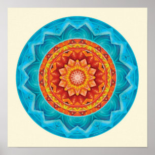 Póster Mandalas da confiança profunda, no. 8