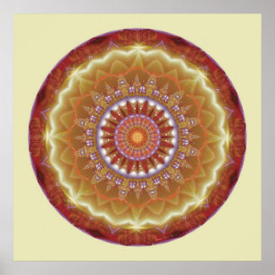 Poster Mandalas do coração da paz, no. 12