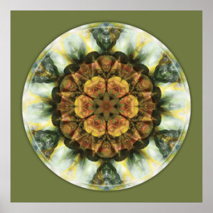 Póster Mandalas do coração da paz, no. 9