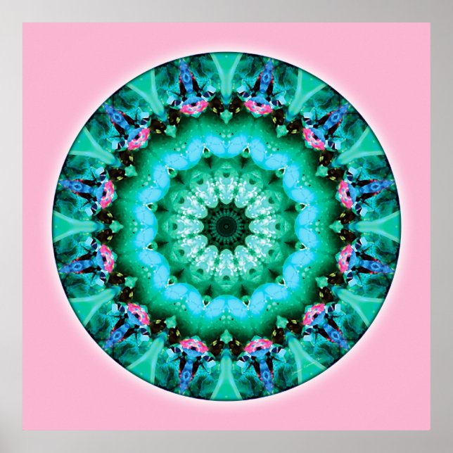 Poster Mandalas do Coração da Transformação, n.o 5 (Frente)
