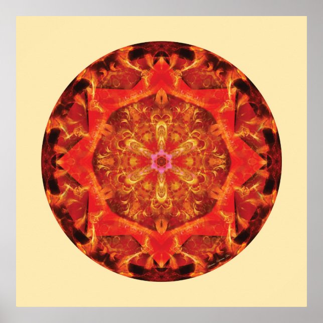 Póster Mandalas do Coração da Transformação, n.o 7 (Frente)