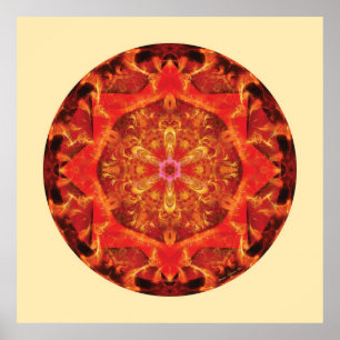 Póster Mandalas do coração da transformação, no. 7