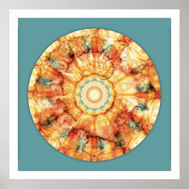 Poster Mandalas do Coração da Verdade: Não. 7 (Frente)