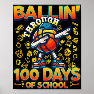 Poster Mandando Bem Nos 100 Dias De Escola 100º Mais Inte