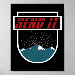 Poster Mande-O Camiseiros Mulheres Crianças Escutando Sno