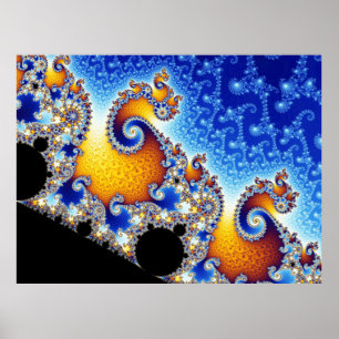 Póster Mandelbrot Conjunto Metamorfose de Antena Fractal