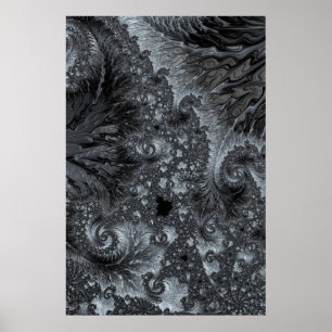 Poster Mandelbrot no abstrato moderno do Fractal da terra