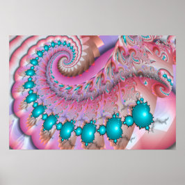 Poster Mandelbrot Spiral