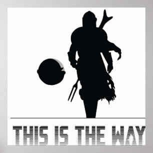 Poster Mando silhouette é assim