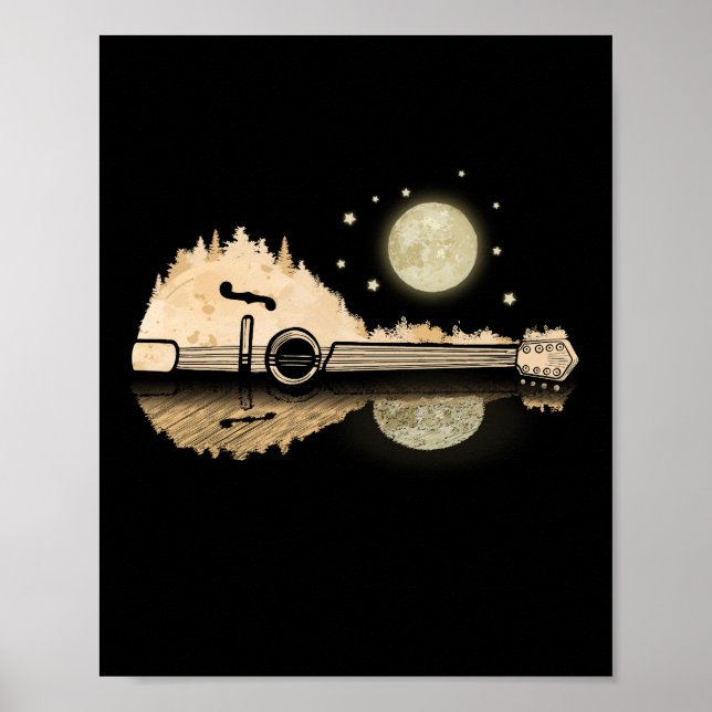 Poster Mandolin Player Country Music Bluegrass Mandolin (Frente)