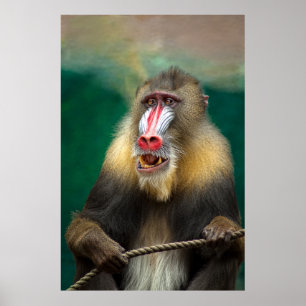 Poster Mandrill Primate