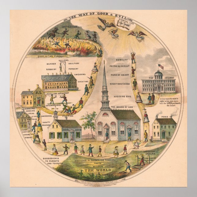 Póster "Maneiras de bom e Mau" (Frente)