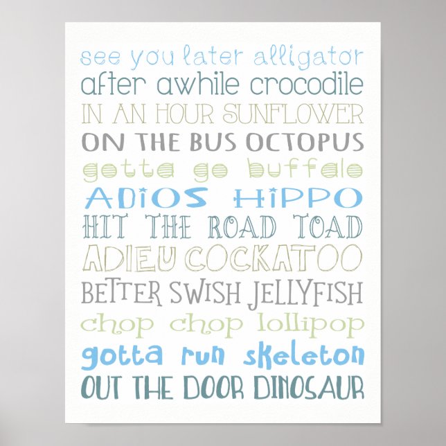 Póster Maneiras De Dizer Adeus (Frente)