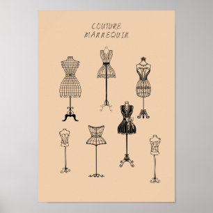 Poster Manequins vintage