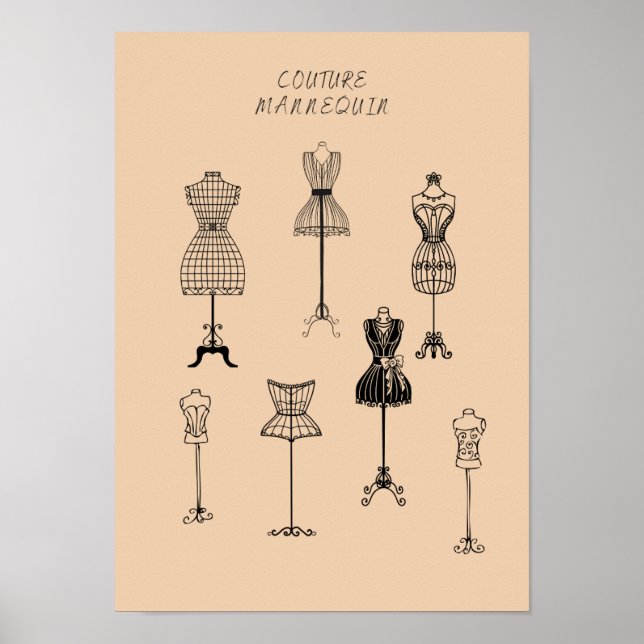 Poster Manequins vintage (Frente)