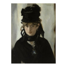 Manet Berthe Morisot com um Buquê de Violetas