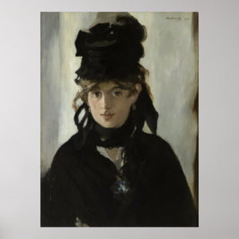 Poster Manet Berthe Morisot com um Buquê de Violetas