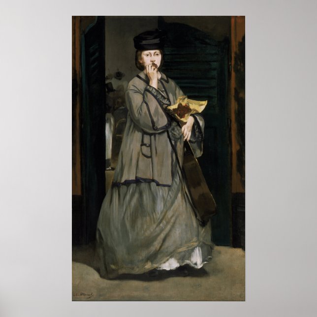 Poster Manet - Cantora de Rua (Frente)