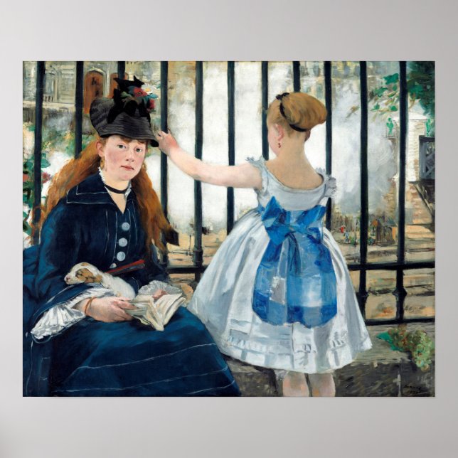 Poster Manet - Estrada-férrea (Frente)