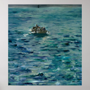 Póster Manet   Fuga de Henri de Rochefort