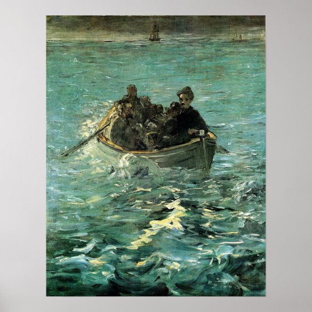 Poster Manet - Fuga de Rochefort, 1880 (Frente)