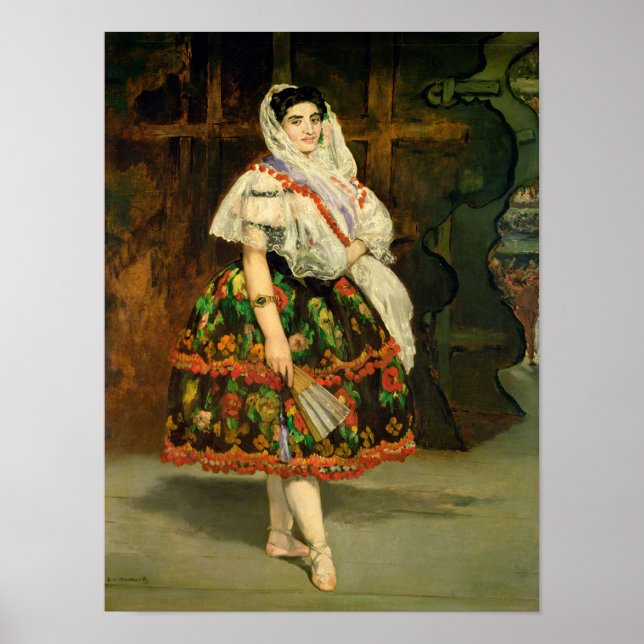 Poster Manet | Lola de Valence, 1862 (Frente)