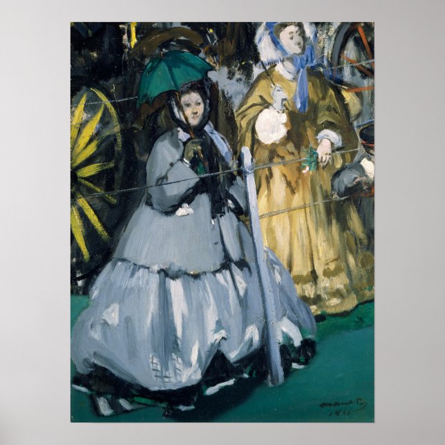 Poster Manet - Mulheres Nas Corridas (Frente)