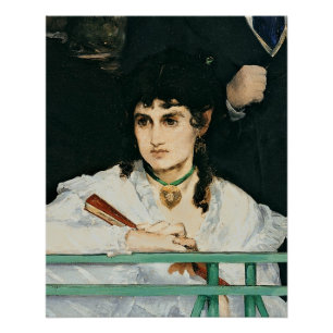 Póster Manet   o balcão, detalhe, 1868-9