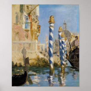 Póster Manet, o canal grande, Veneza