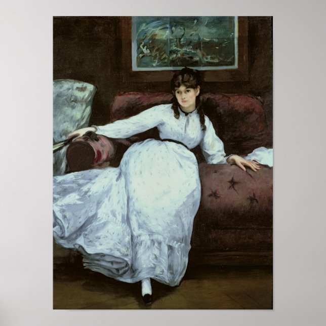 Póster Manet | O resto, retrato de Berthe Morisot (Frente)