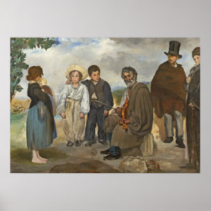 Póster Manet   O Velho Músico, 1862