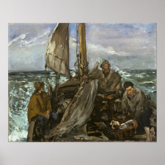 Poster Manet - Os Trabalhadores Do Mar (Frente)
