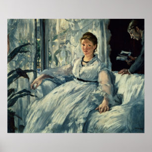 Póster Manet   que lêem, 1865
