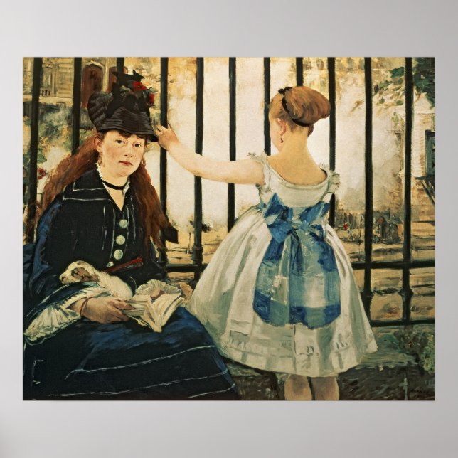 Poster Manet | Rua Gare, Lazare, 1872-3 (Frente)