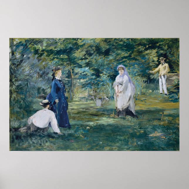 Poster Manet - Um Jogo De Croquet (Frente)