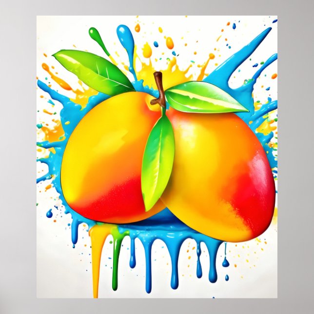 Poster Mango Splash of Color (Frente)