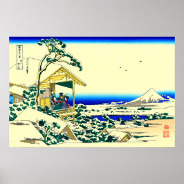 Poster Manhã após uma Nevasca em Koishikawa Hokusai