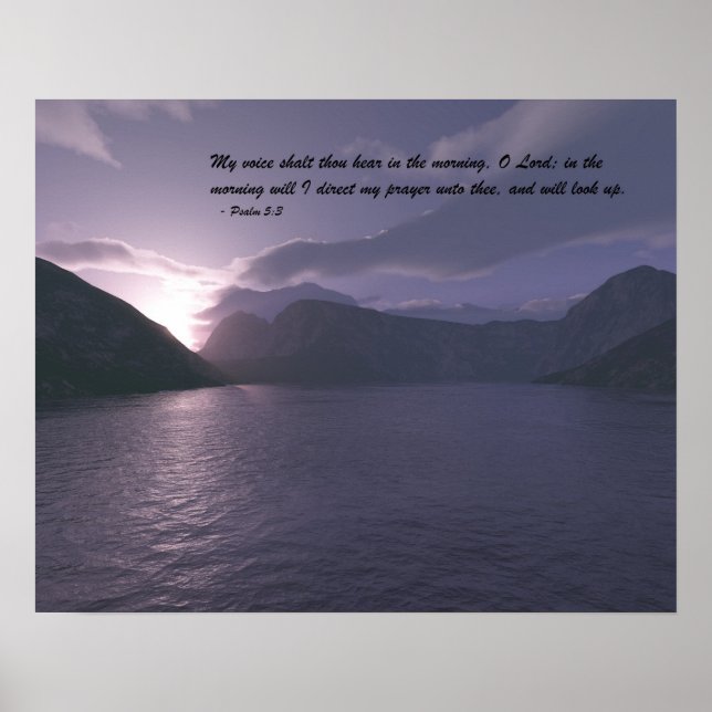 Póster Manhã cedo com Verso (Frente)