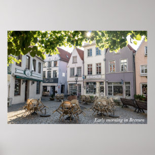 Poster Manhã cedo em Bremen
