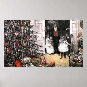 Póster Manhã de Natal do Victorian