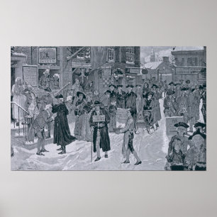 Póster Manhã de Natal em New York velha