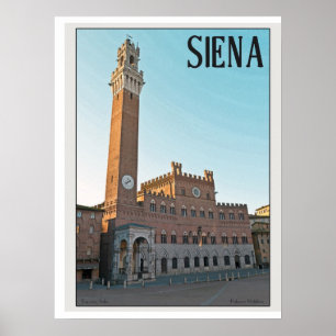Póster Manhã de Siena Palazzo Pubblico