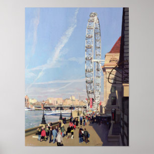 Póster Manhã do inverno no olho de Londres