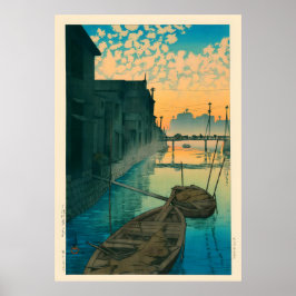 Poster Manhã em Onegishi por Kawase Hasui