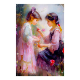 Póster Manhã em um Jardim