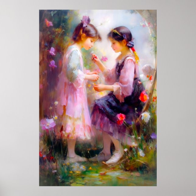 Poster Manhã em um Jardim (Frente)