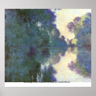 Póster Manhã no Seine em Giverny por Claude Monet