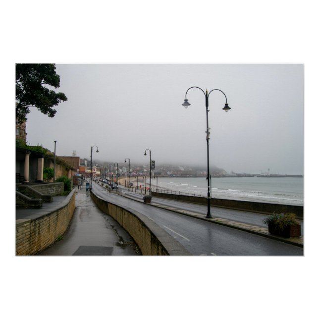 Póster Manhã Nublada em Scarborough (Frente)